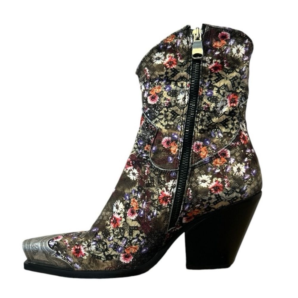 Free People Brayden Western Boots Floral